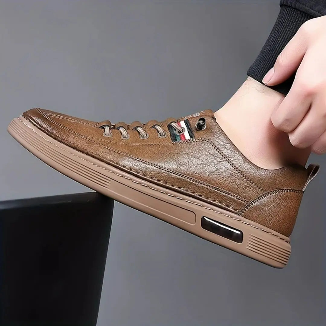 Lombardi Men's Genuine Leather Sneakers