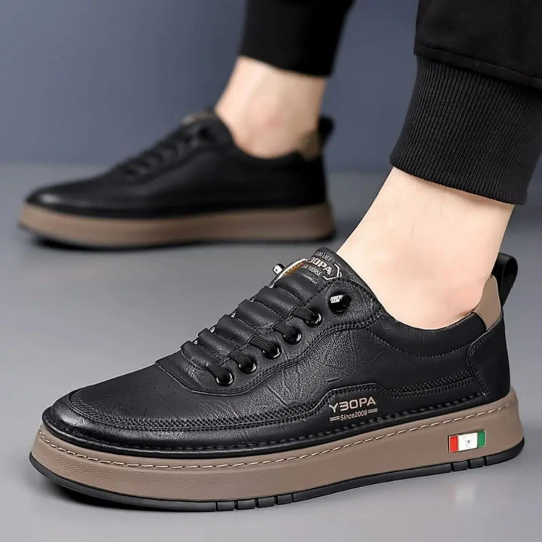 Lucetti Men's Genuine Leather Sneakers