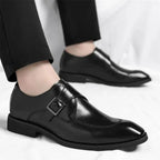 Danbury Men's Leather Monk Strap Loafers