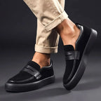 Calvino Men's Microsuede Penny Loafers