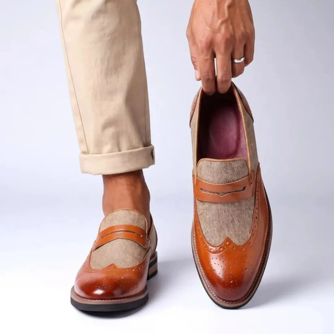 Belvoir Men's Wingtip Loafers