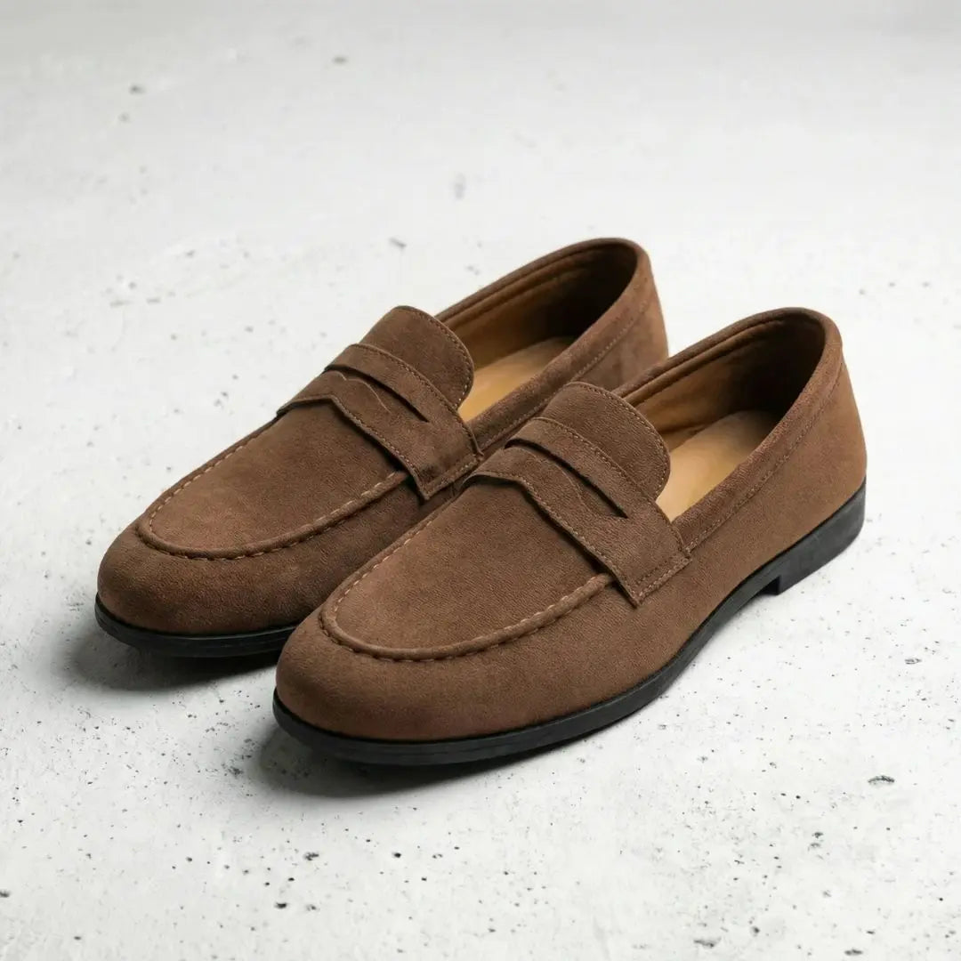 Benson Men's Suede Slip-On Loafers