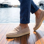 Positano Men's Suede Espadrille Driving Loafer