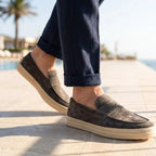 Positano Men's Suede Espadrille Driving Loafer