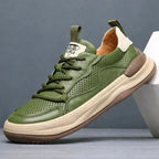 Lusso Italiana Men's Genuine Leather Sneakers