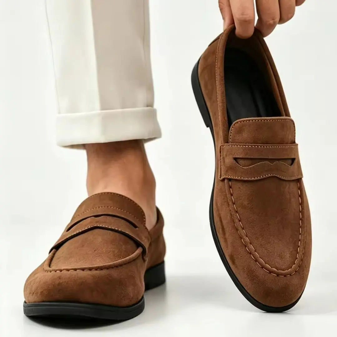 Benson Men's Suede Slip-On Loafers