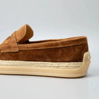 Positano Men's Suede Espadrille Driving Loafer