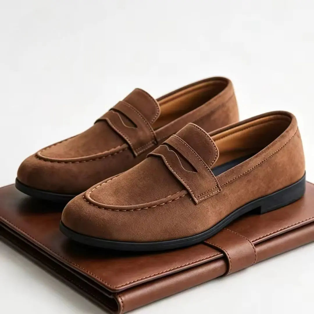 Benson Men's Suede Slip-On Loafers