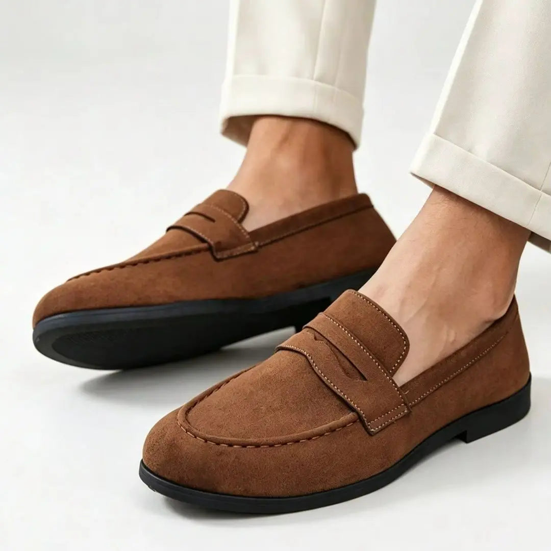 Benson Men's Suede Slip-On Loafers