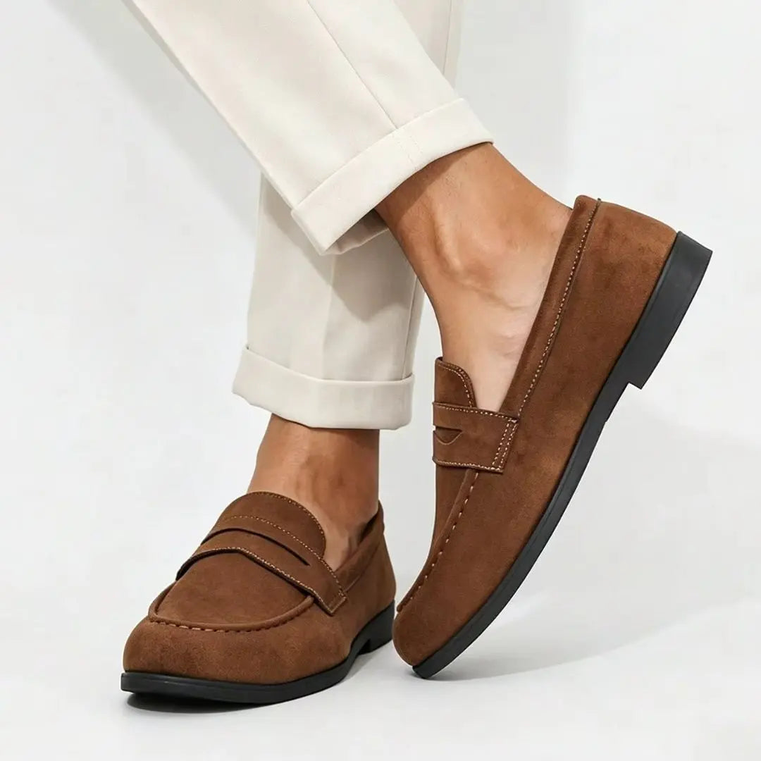 Benson Men's Suede Slip-On Loafers