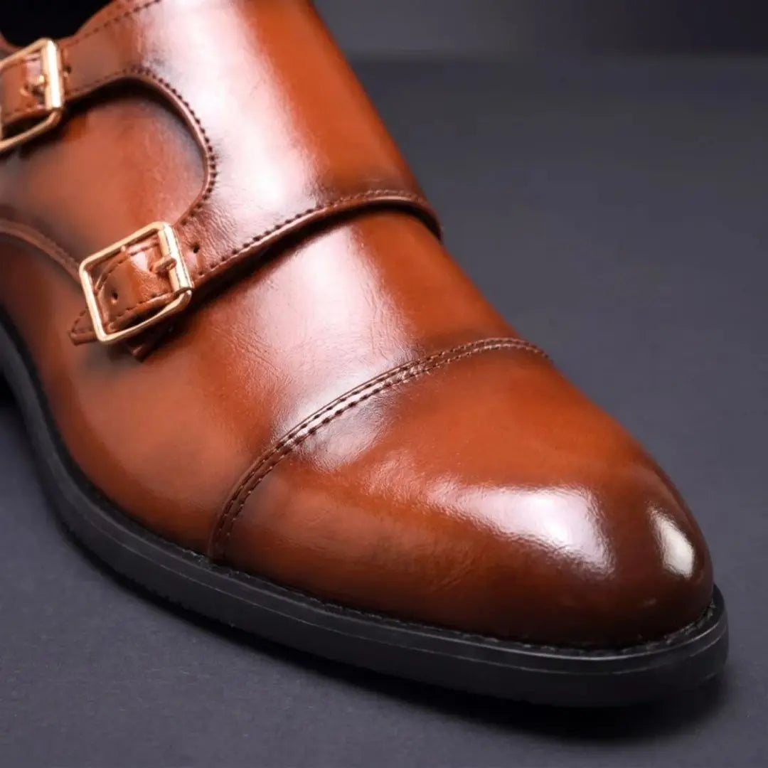 Montero Men's Double Buckle Loafers