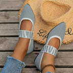 Bolzano Women's Knit Mary Jane Flats