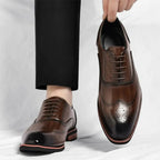 Marcello Men's Italian Leather Wingtip Dress Shoes