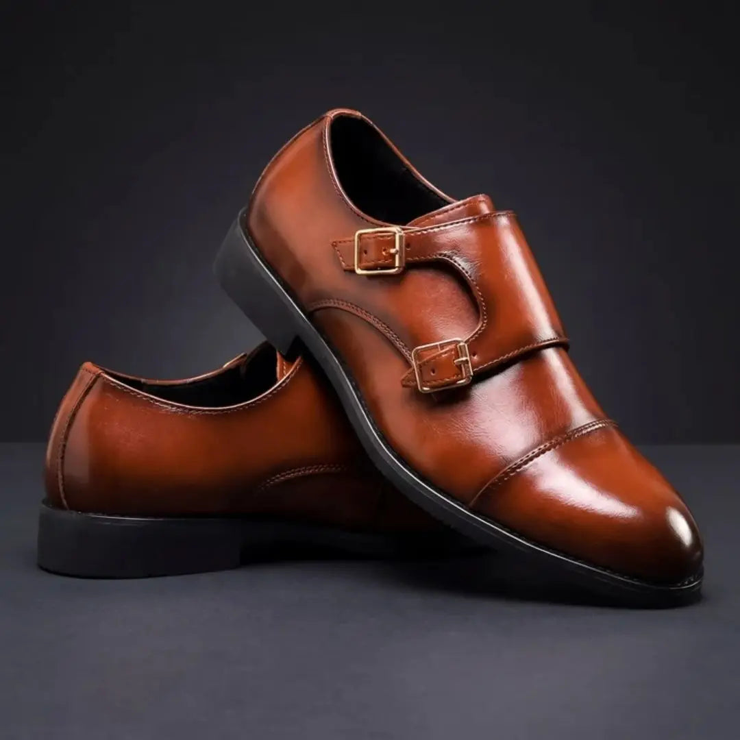 Montero Men's Double Buckle Loafers