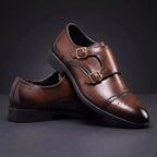 Montero Men's Double Buckle Loafers
