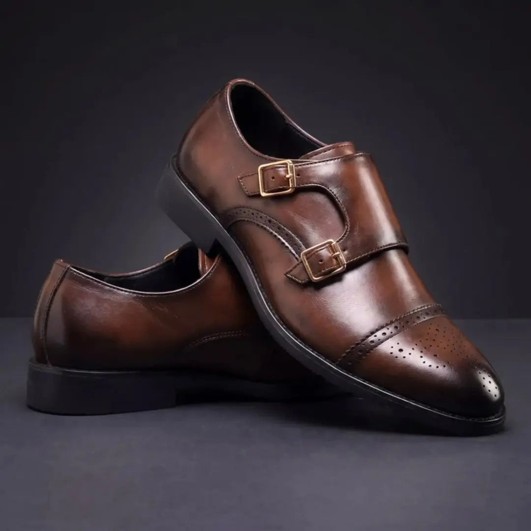Montero Men's Double Buckle Loafers