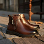 The Ironwood Men's Leather Side-Zip Dress Boot