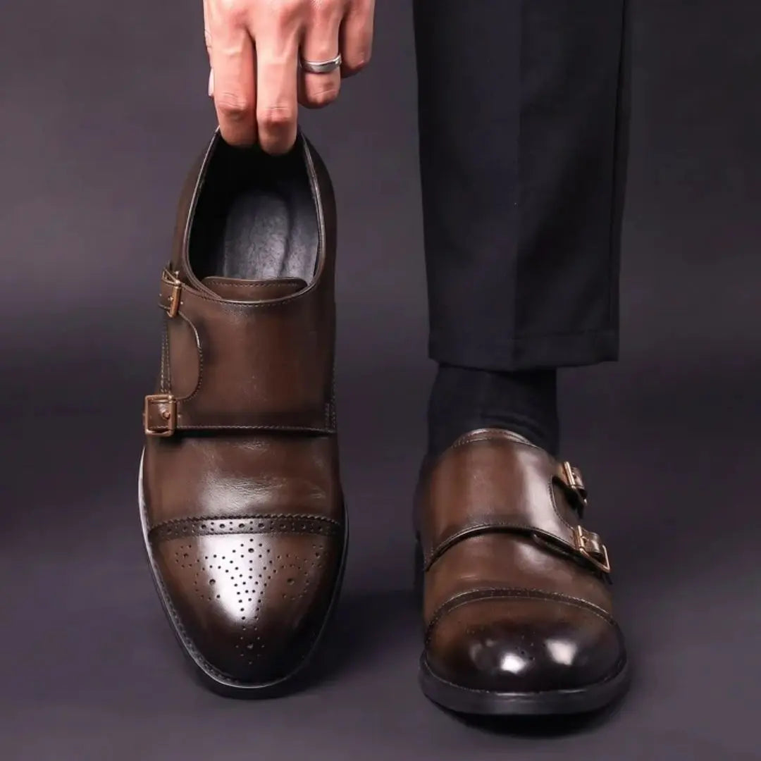 Montero Men's Double Buckle Loafers