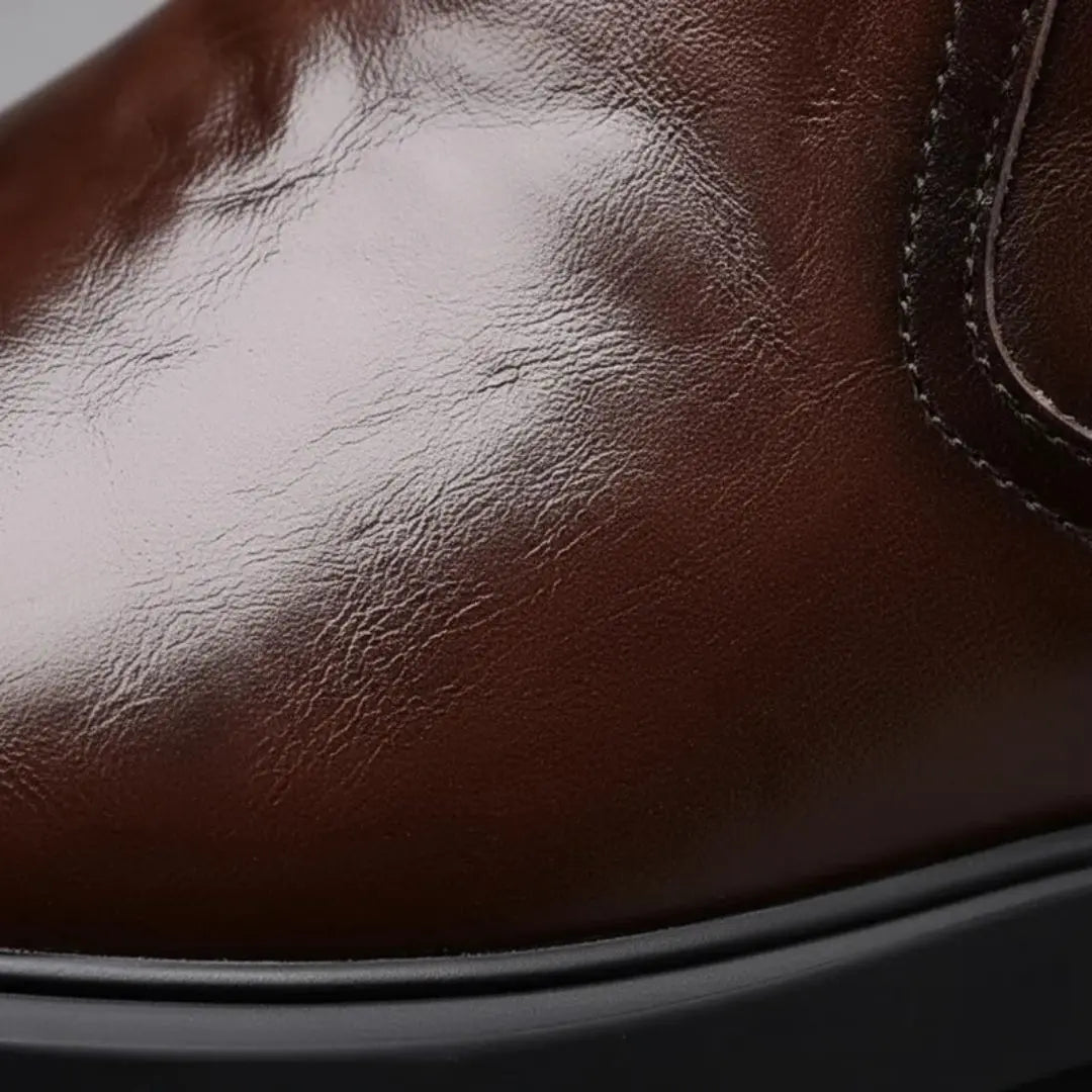 The Ironwood Men's Leather Side-Zip Dress Boot