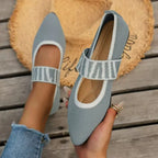 Bolzano Women's Knit Mary Jane Flats