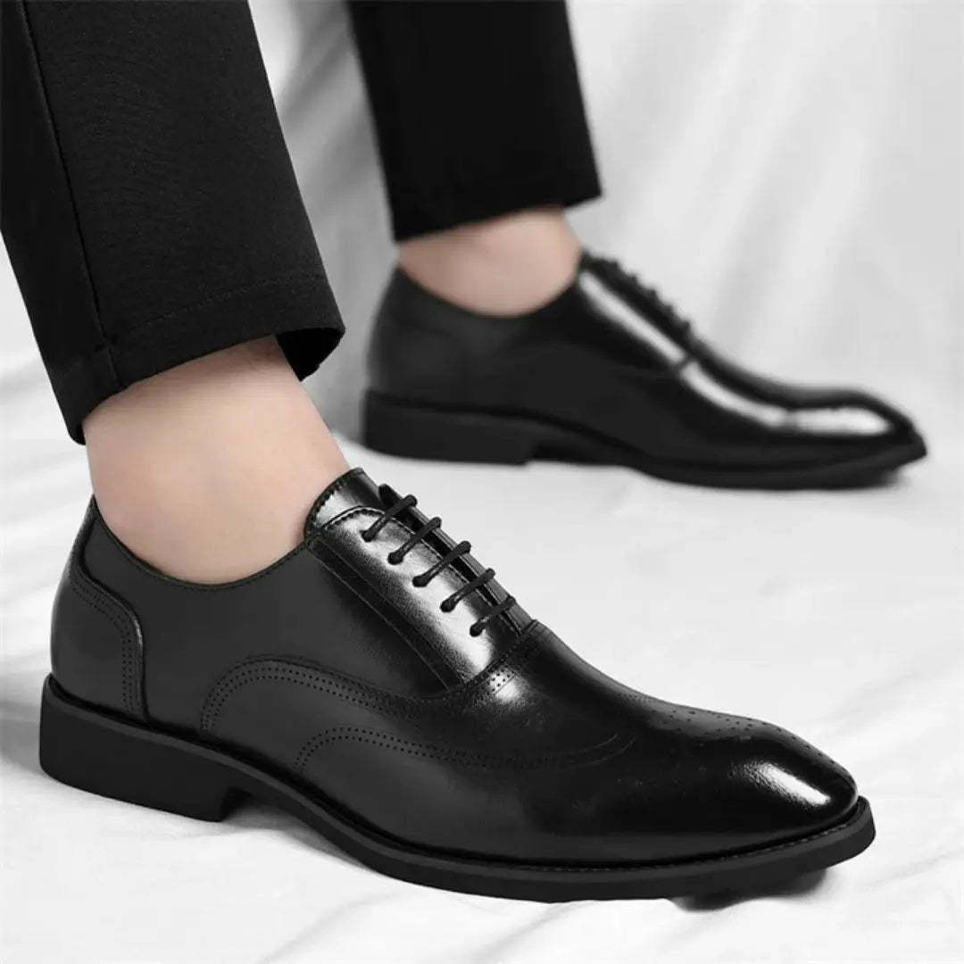 Marcello Men's Italian Leather Wingtip Dress Shoes