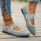 Bolzano Women's Knit Mary Jane Flats