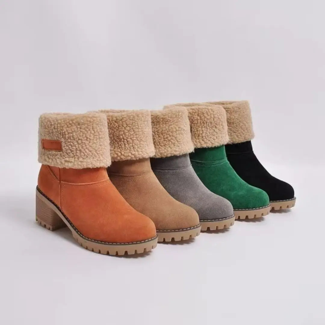 Snowdrift Women's Fur-Lined Mid-Tube Boots
