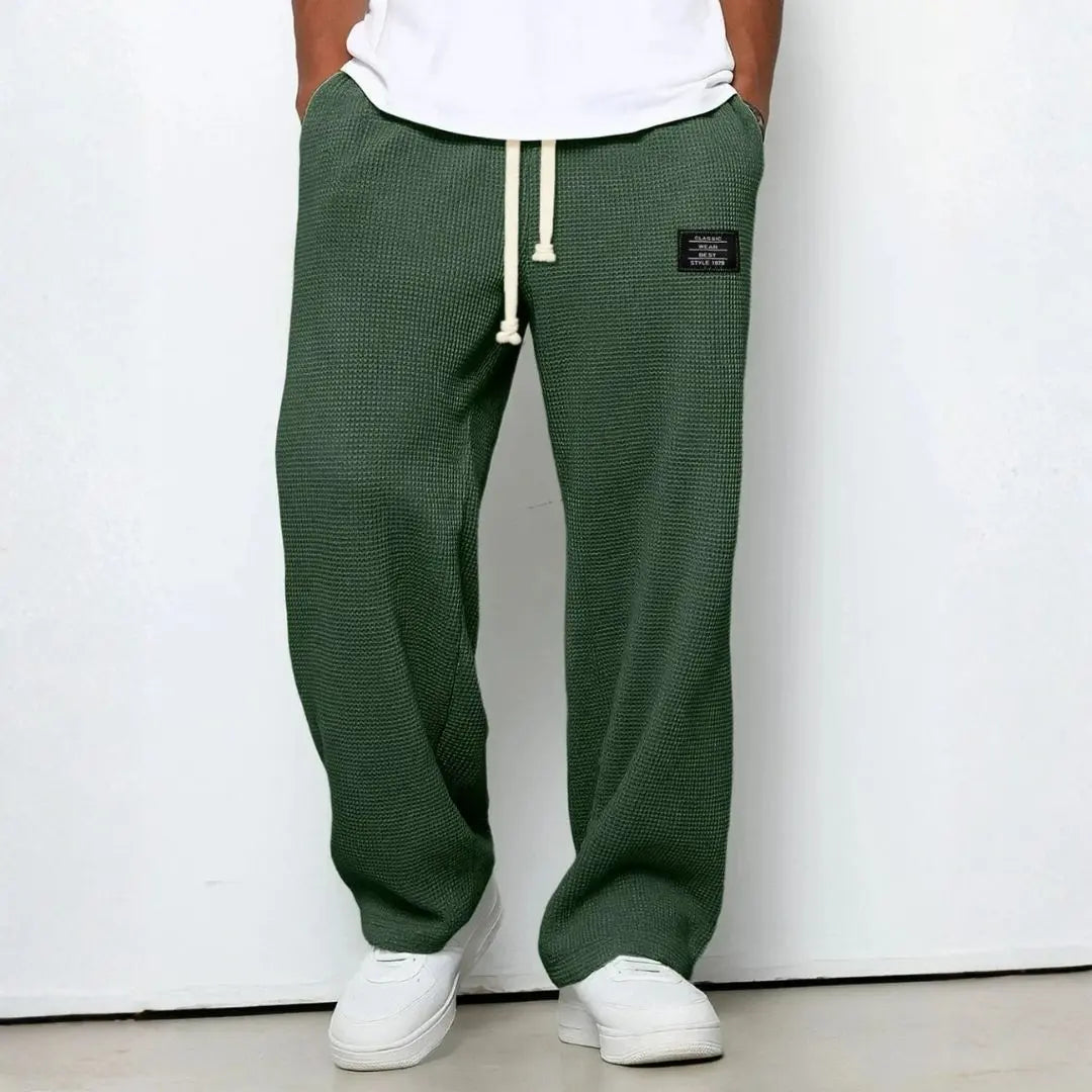 Breathable Adjustable-Waist Straight Lace Pants