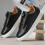 Carlton Men's Leather Sneakers with Rotary Lace