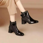 Avignon Women's Patent Leather Ankle Boots