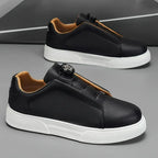 Carlton Men's Leather Sneakers with Rotary Lace