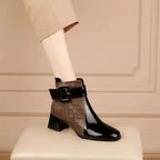 Avignon Women's Patent Leather Ankle Boots