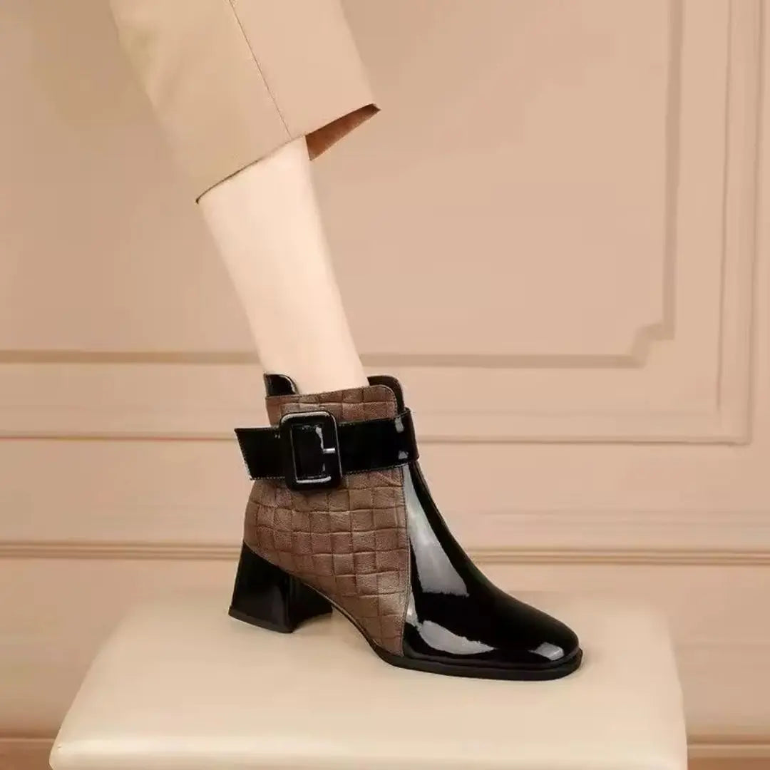 Avignon Women's Patent Leather Ankle Boots