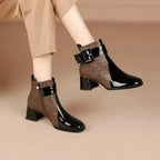 Avignon Women's Patent Leather Ankle Boots
