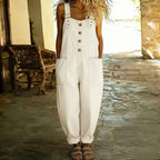 Jackline - Women's Vintage Soft Denim-Look Overalls