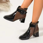 Avignon Women's Patent Leather Ankle Boots