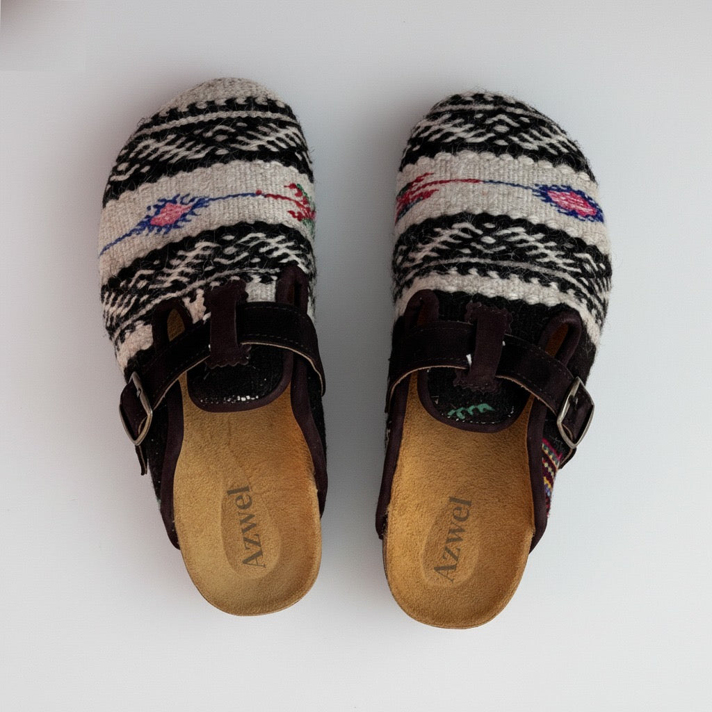 Handmade Moroccan Kilim Clogs