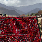 Vintage boujaad Rug 10.83 ft × 6.56 ft