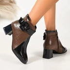 Avignon Women's Patent Leather Ankle Boots