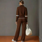 Women's Loose-Fit Blouse and Wide-Leg Pants Set