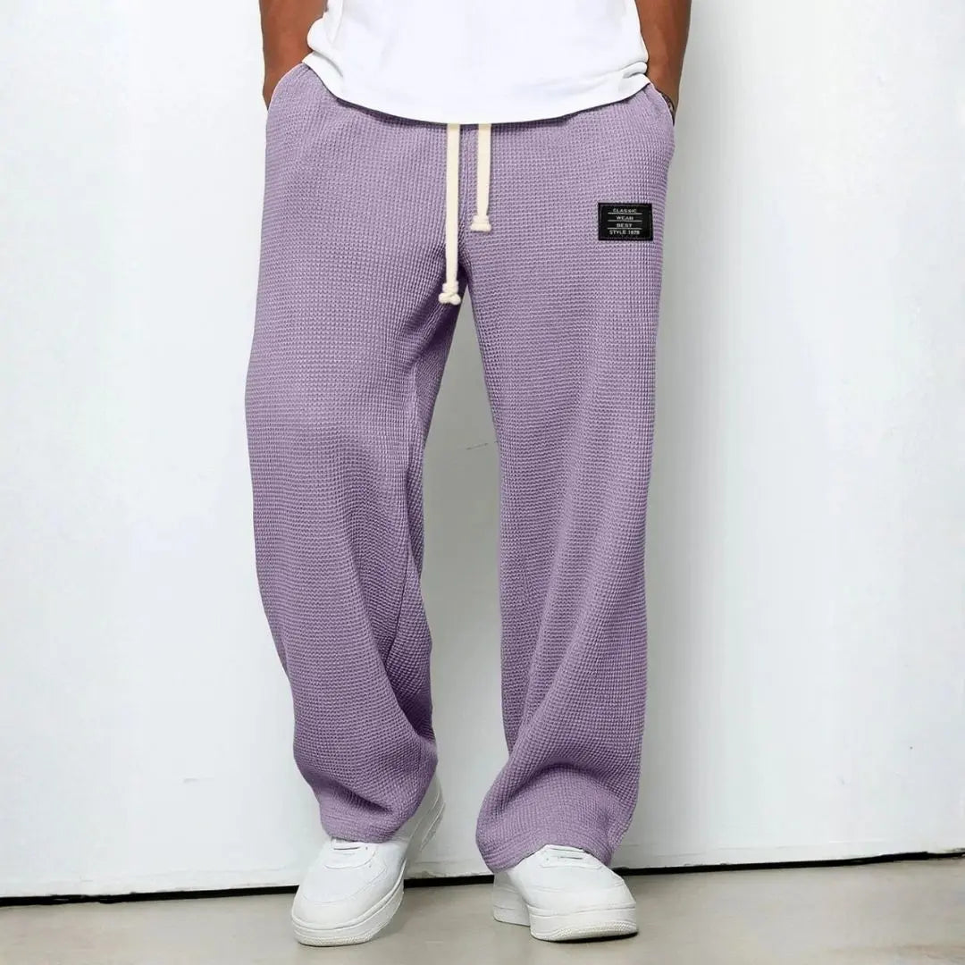Breathable Adjustable-Waist Straight Lace Pants