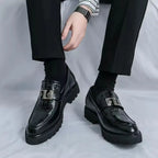 Ajaccio Men's Croc Texture Loafers