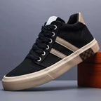 Redline Men's Bold Stripe Street Canvas Sneakers