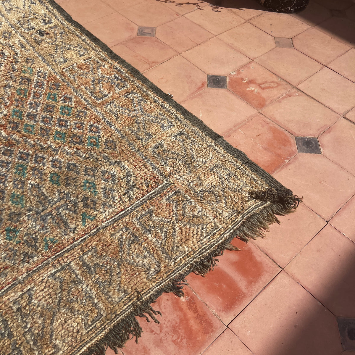 Vintage Beni Mguild Rug 10.83 ft × 6.56 ft