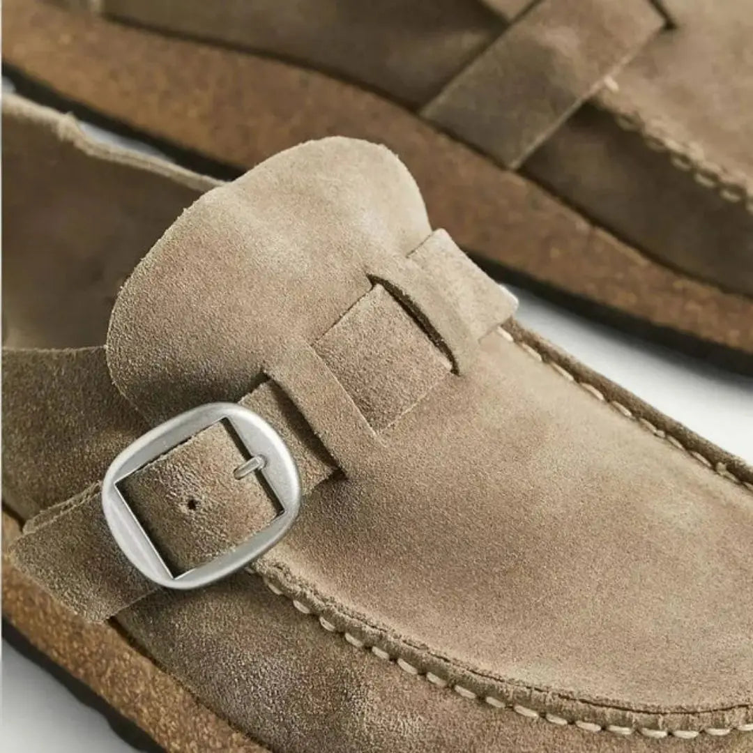 Bellamie Women's Suede Buckle Mules