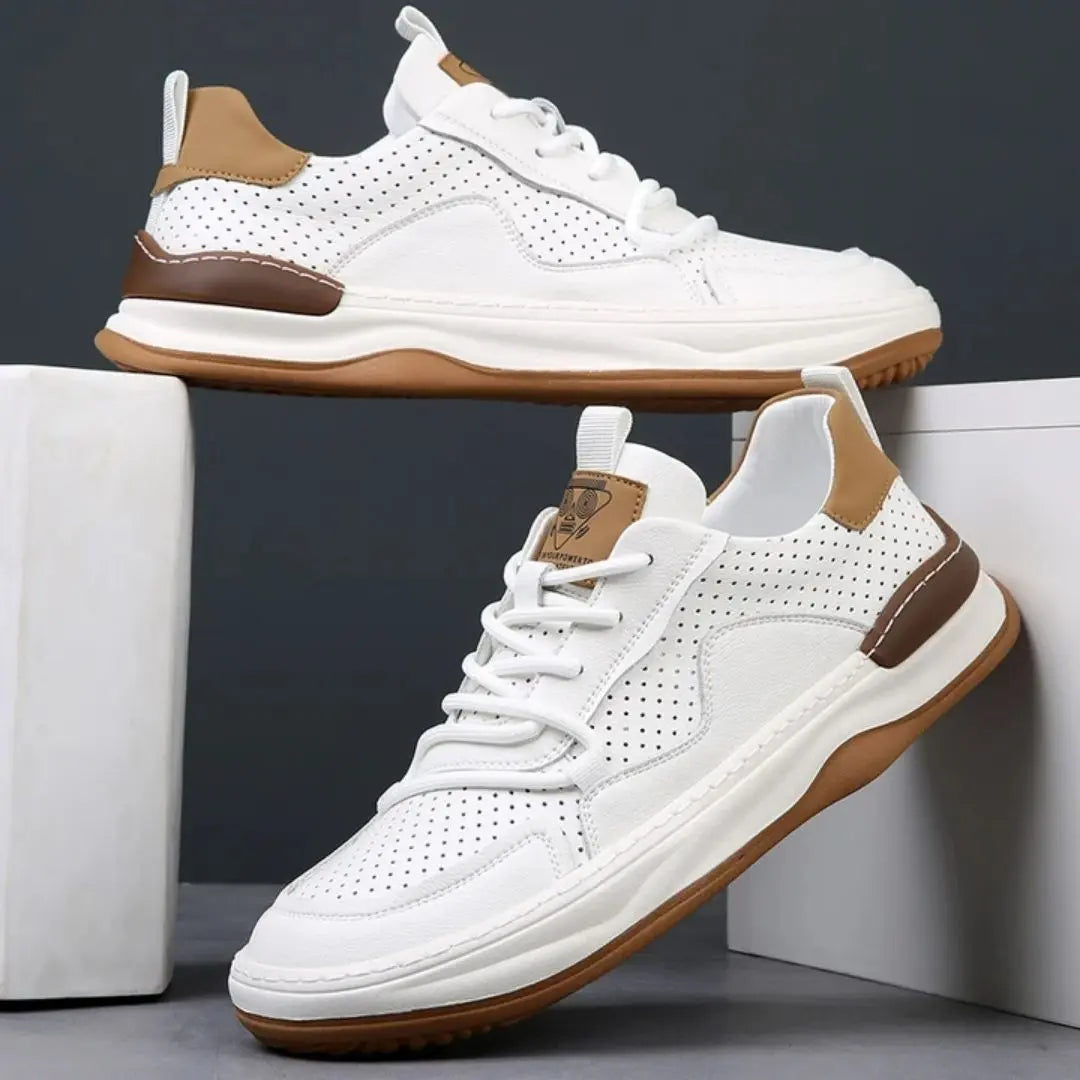 Lusso Italiana Men's Genuine Leather Sneakers