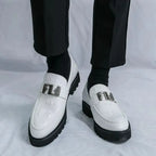 Ajaccio Men's Croc Texture Loafers