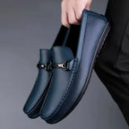 Almeria Men's Metal Bit Leather Loafers