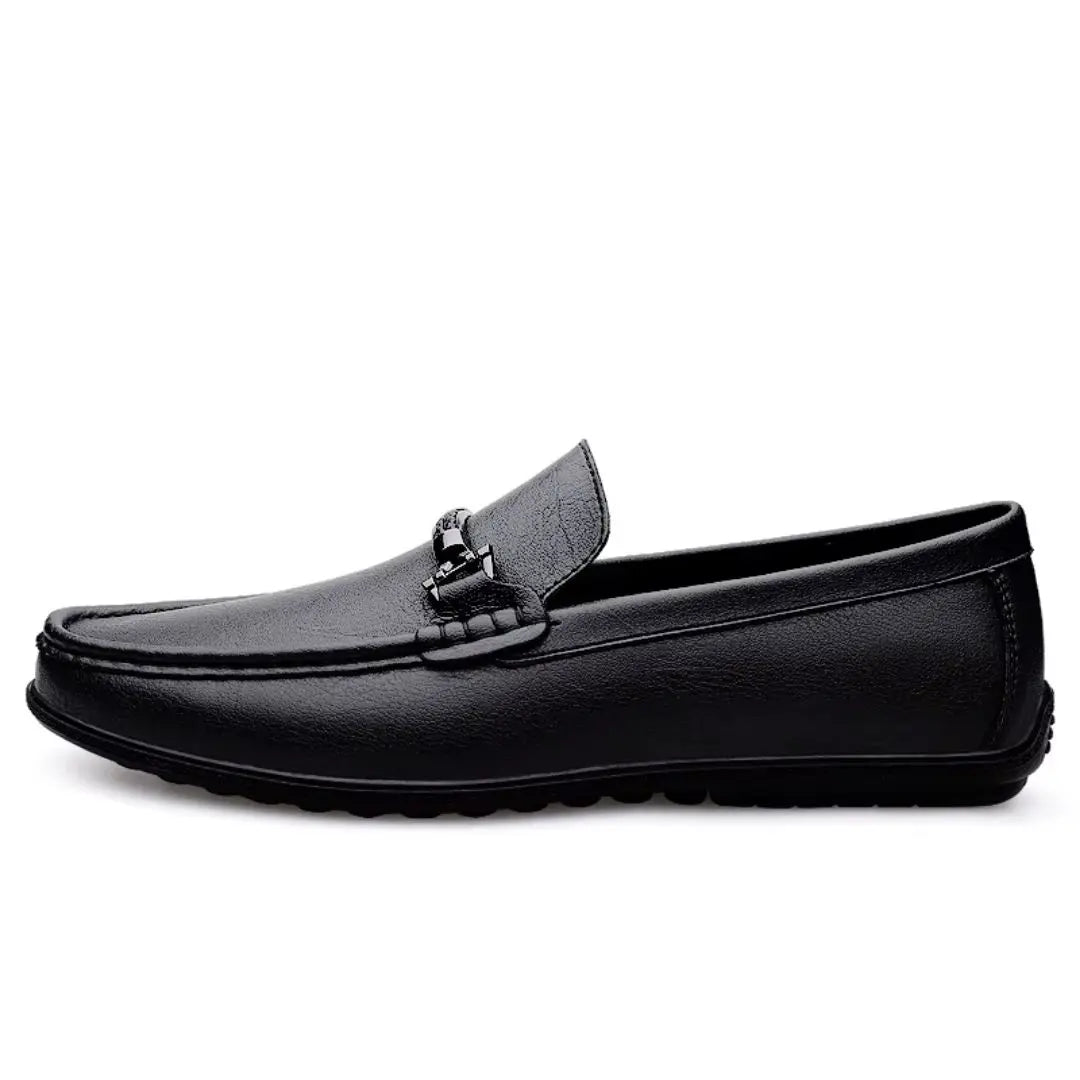 Almeria Men's Metal Bit Leather Loafers