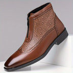 Belmont Men's Ostrich Leather Boots